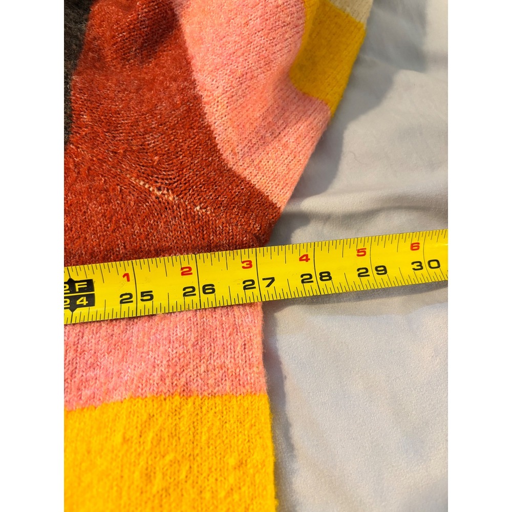 Torrid Multi Color Striped Scoop Neck Sweater Pocket Plus Size 4 - Picture 6 of 8